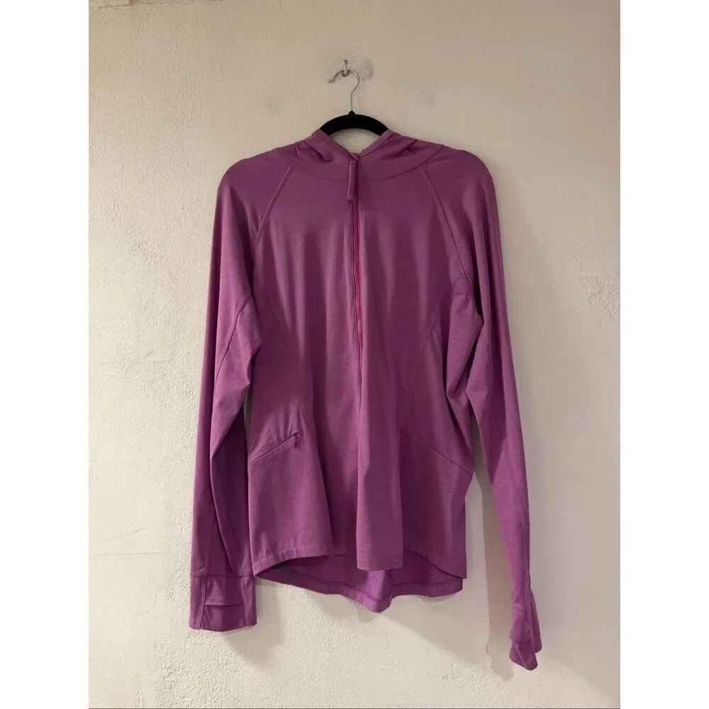 Title Nine Sunbuster 2.0 Full Zip Hoodie Sun Shirt in Purple Large
